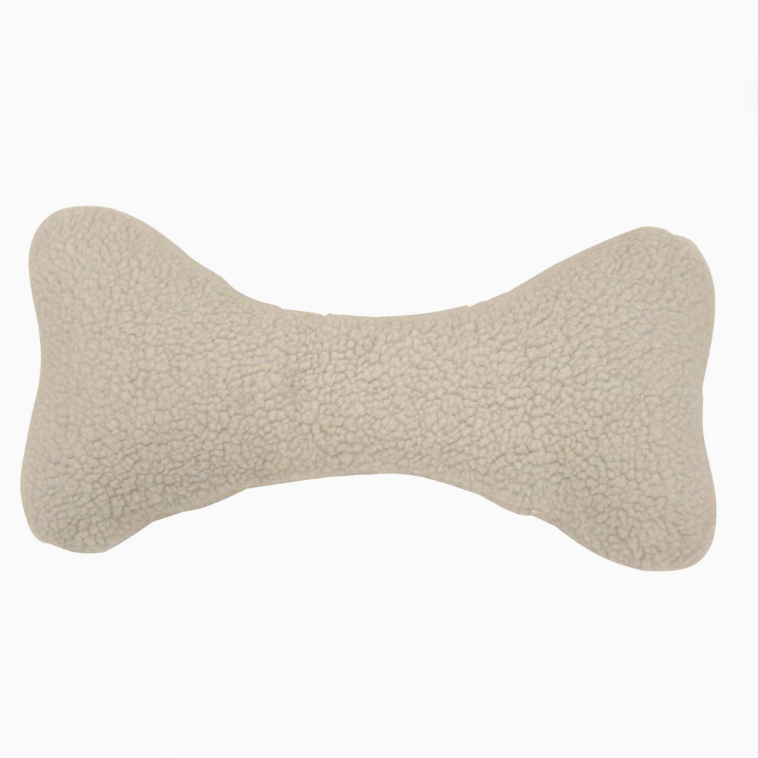 Plush Sherpa Bone Pillow Toy for Dogs