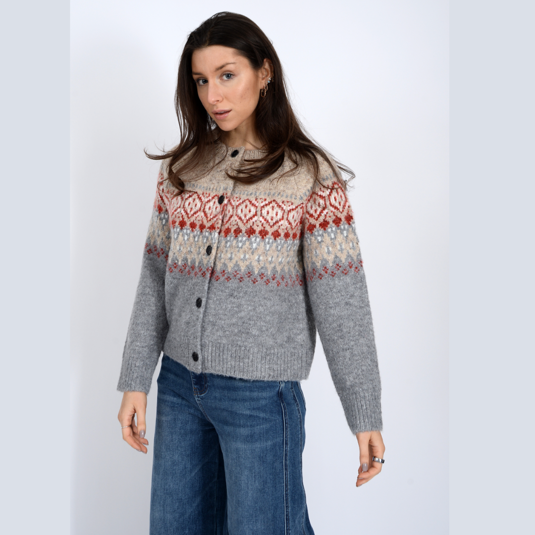Themis Raglan Crew Cardigan