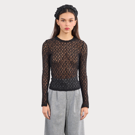 Sheer Lace Long Sleeve