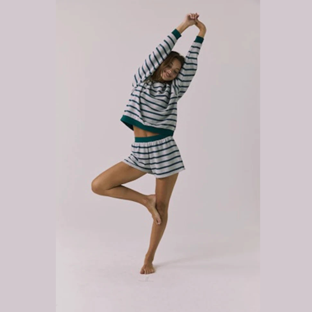Resort Stripe Shorts (part of set)