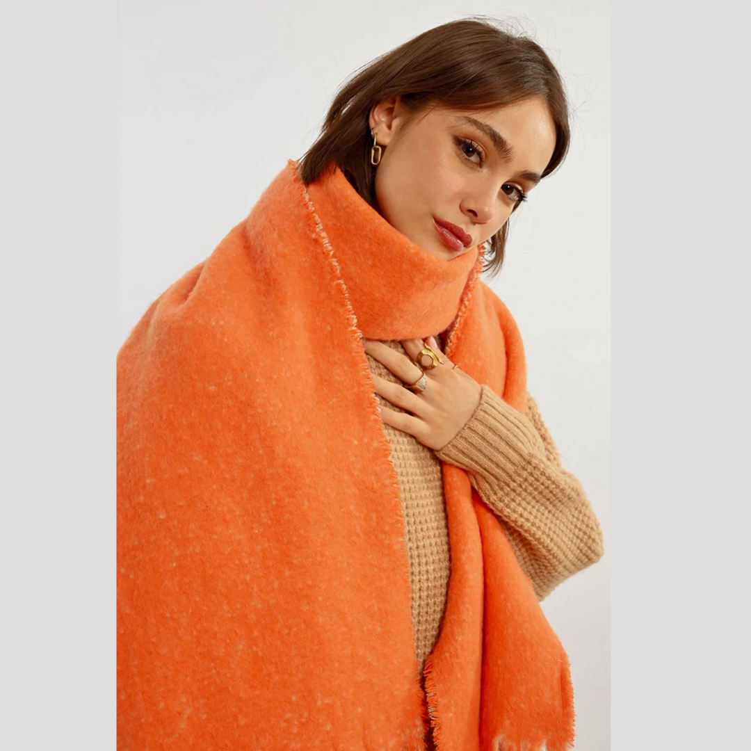 Orange Reversible Scarf