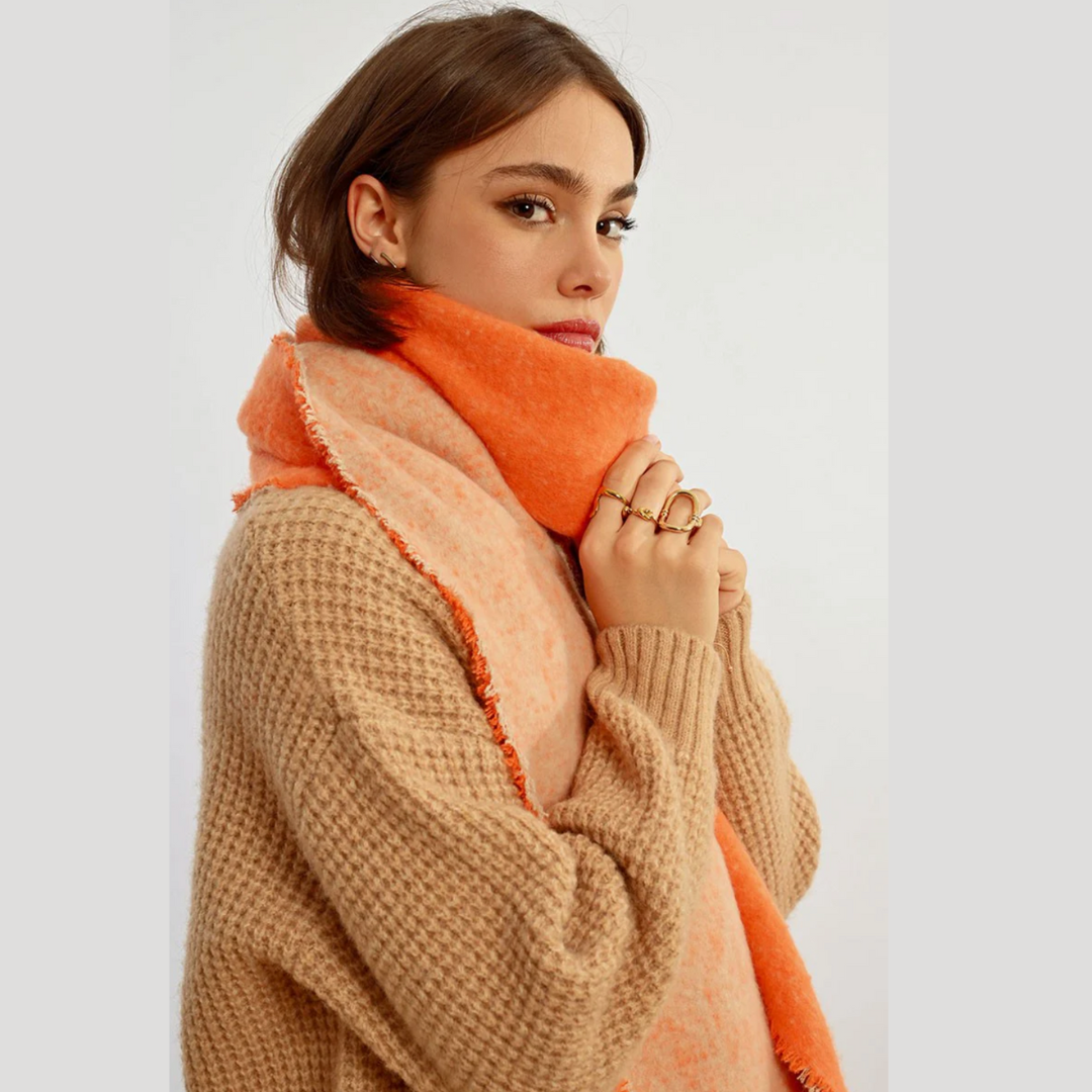 Orange Reversible Scarf