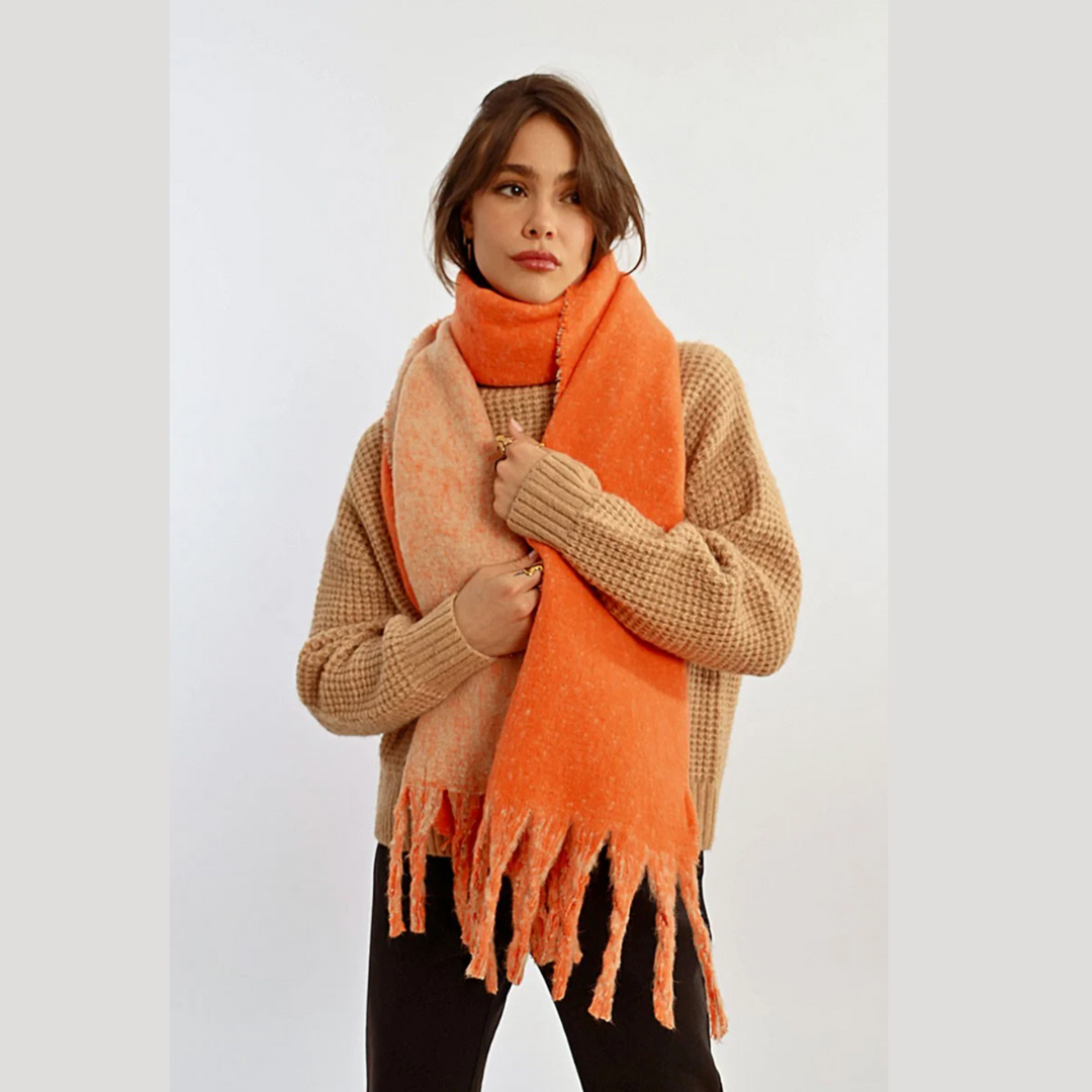 Orange Reversible Scarf