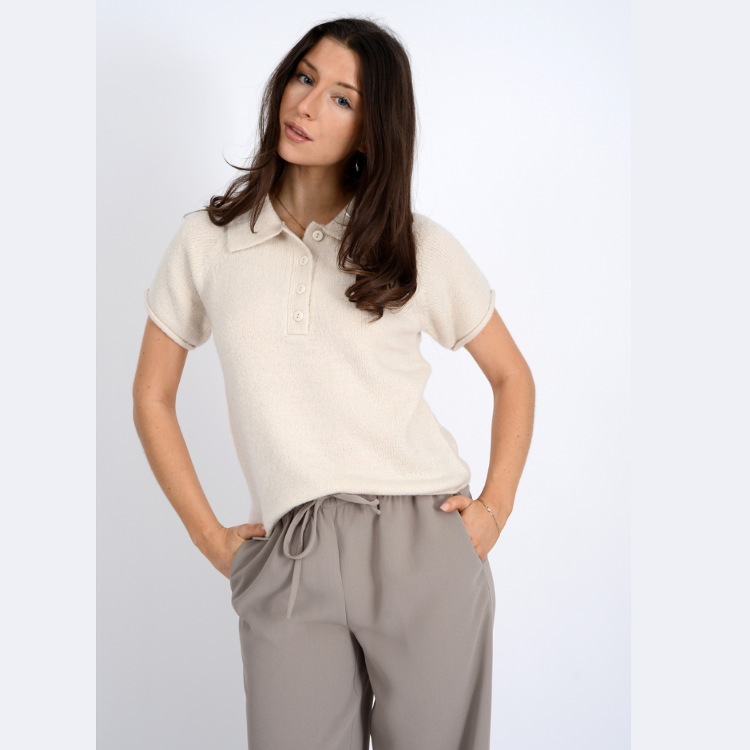 Gertrud Short Raglan Sleeve Polo