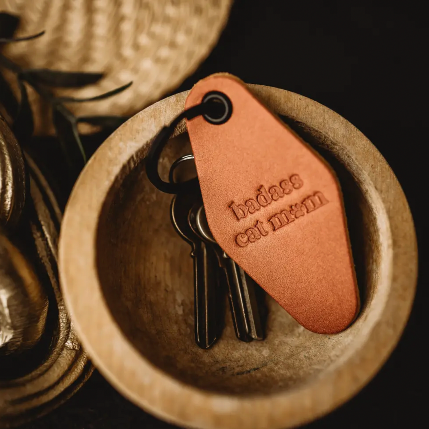 Leather Motel Keychain