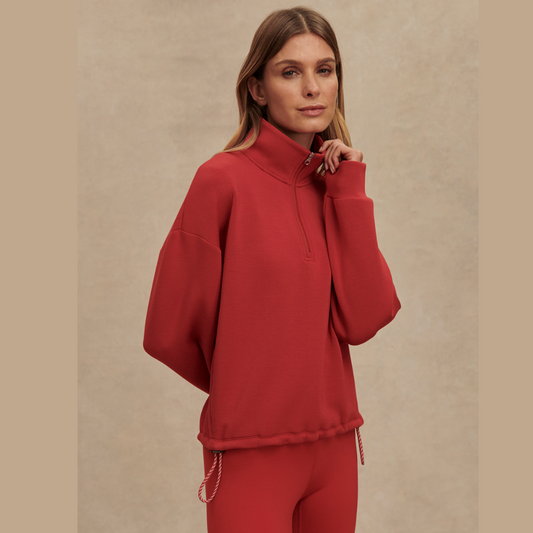 Sian Cropped Half Zip Midlayer