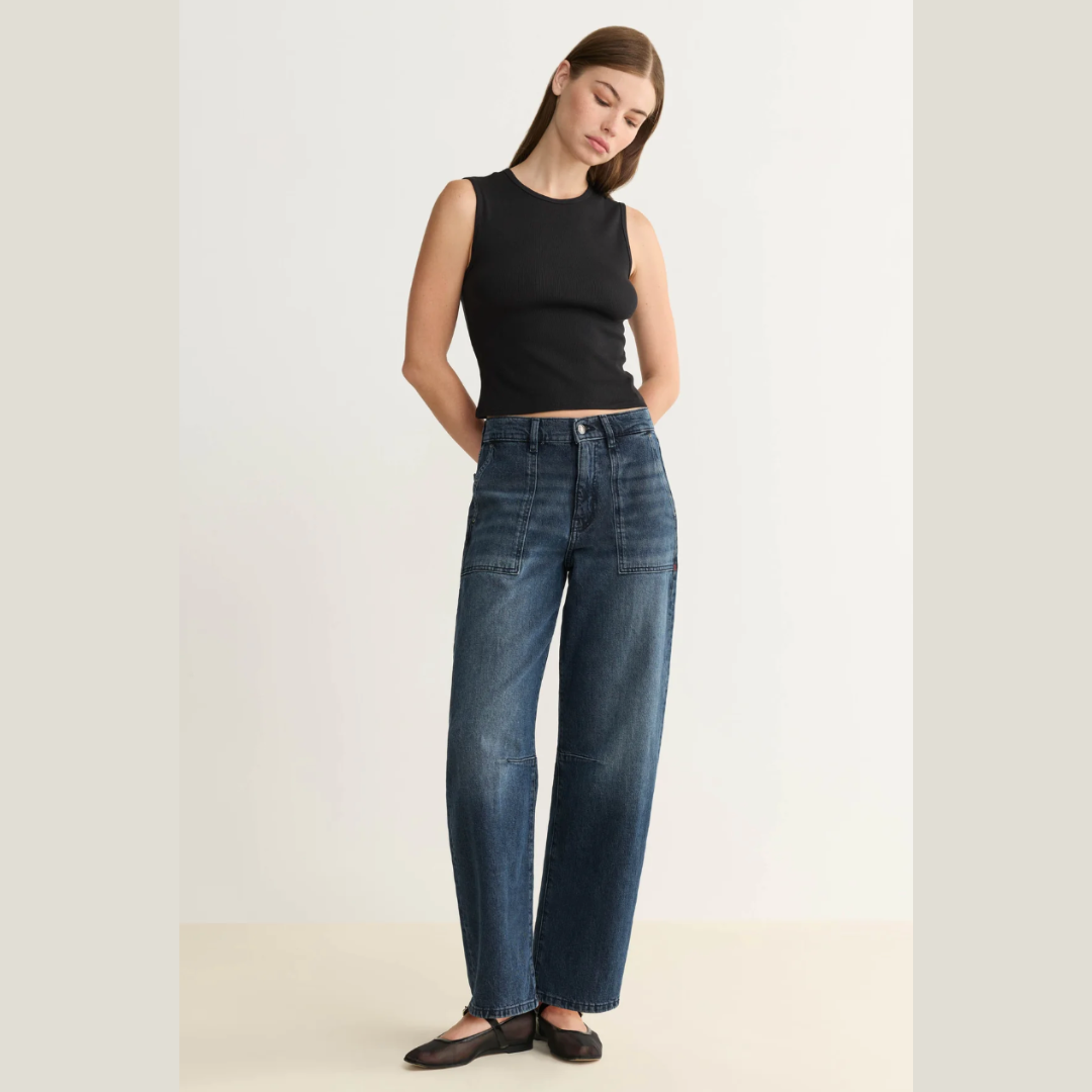 BNA - Saturday Night Soft Curve Barrel Jeans