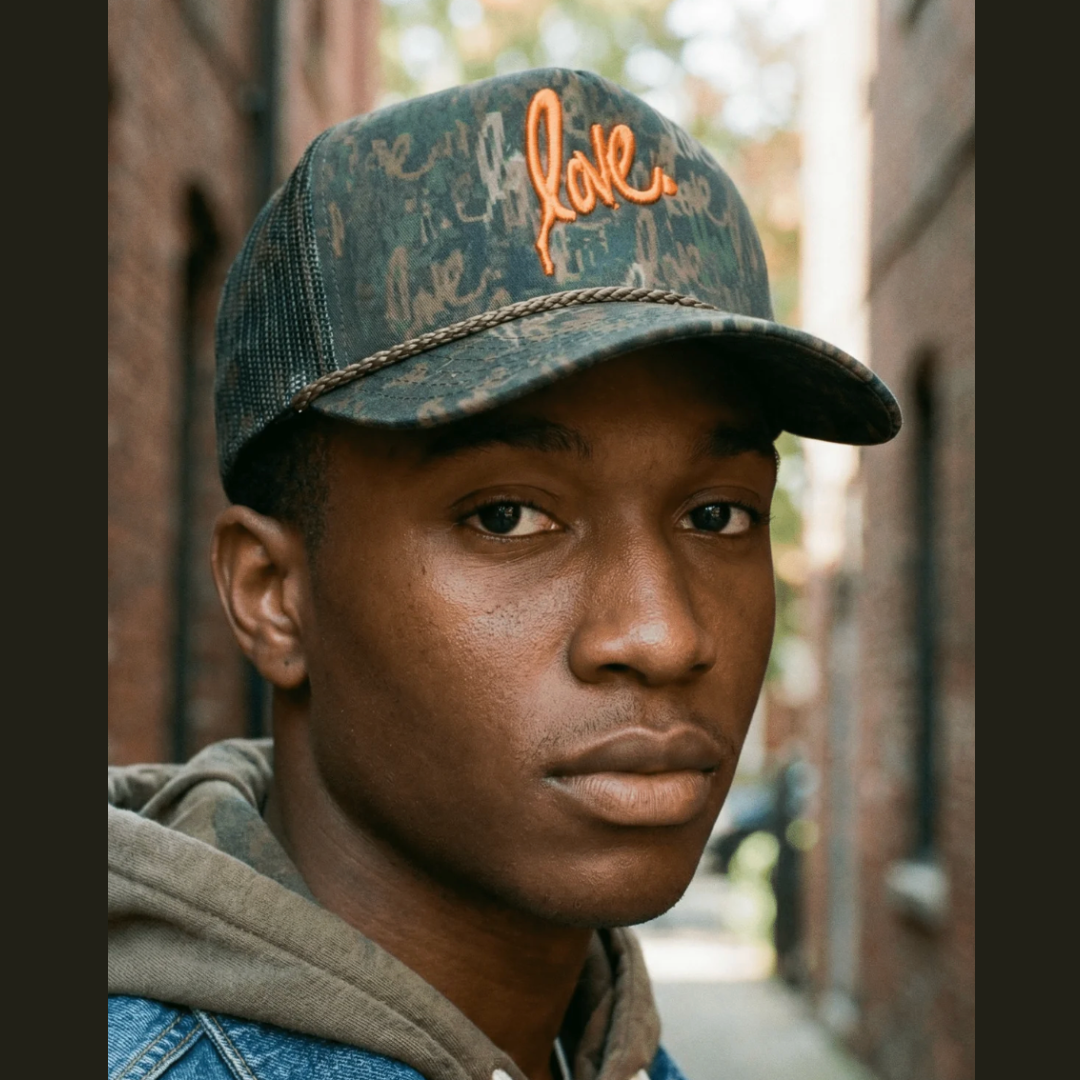 Love Camo Trucker Hat | Ruben Rojas