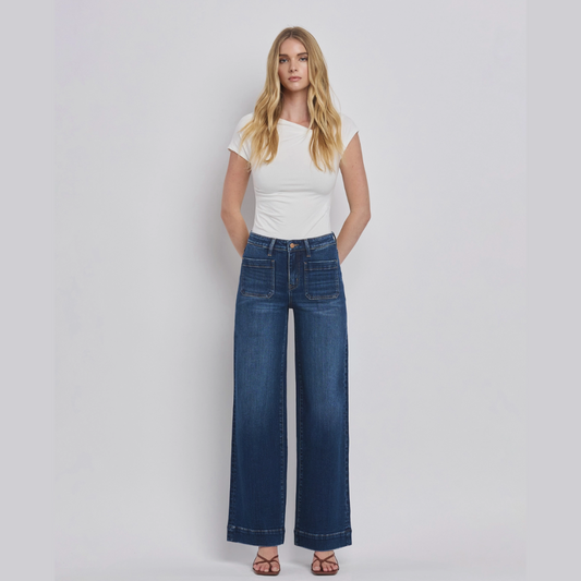 The Erin High Rise Wide Pocket Trouser