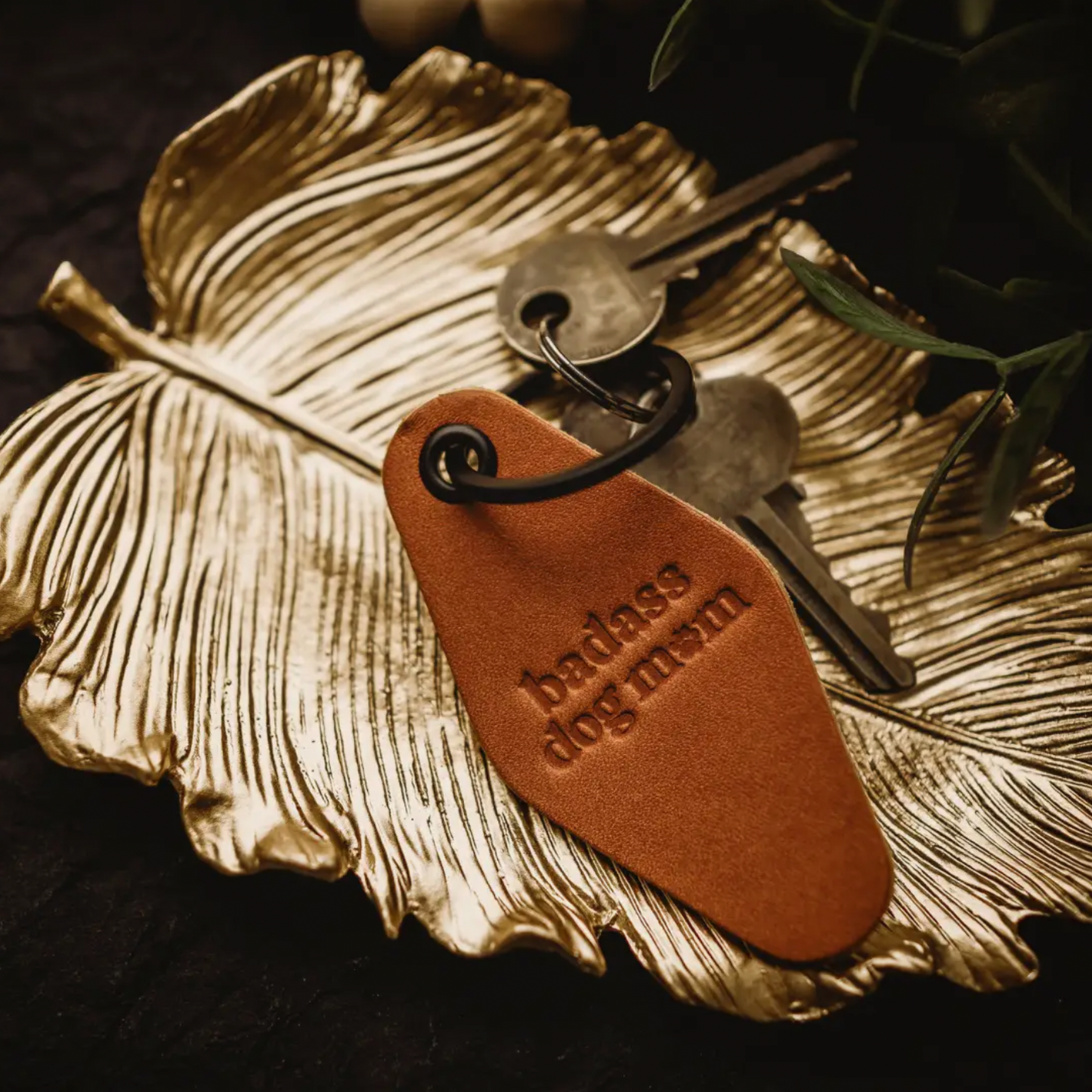 Leather Motel Keychain