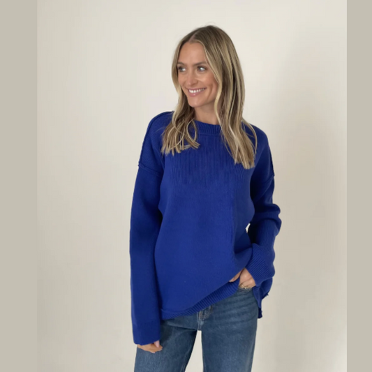 The Royal Exposed Hem Sweater