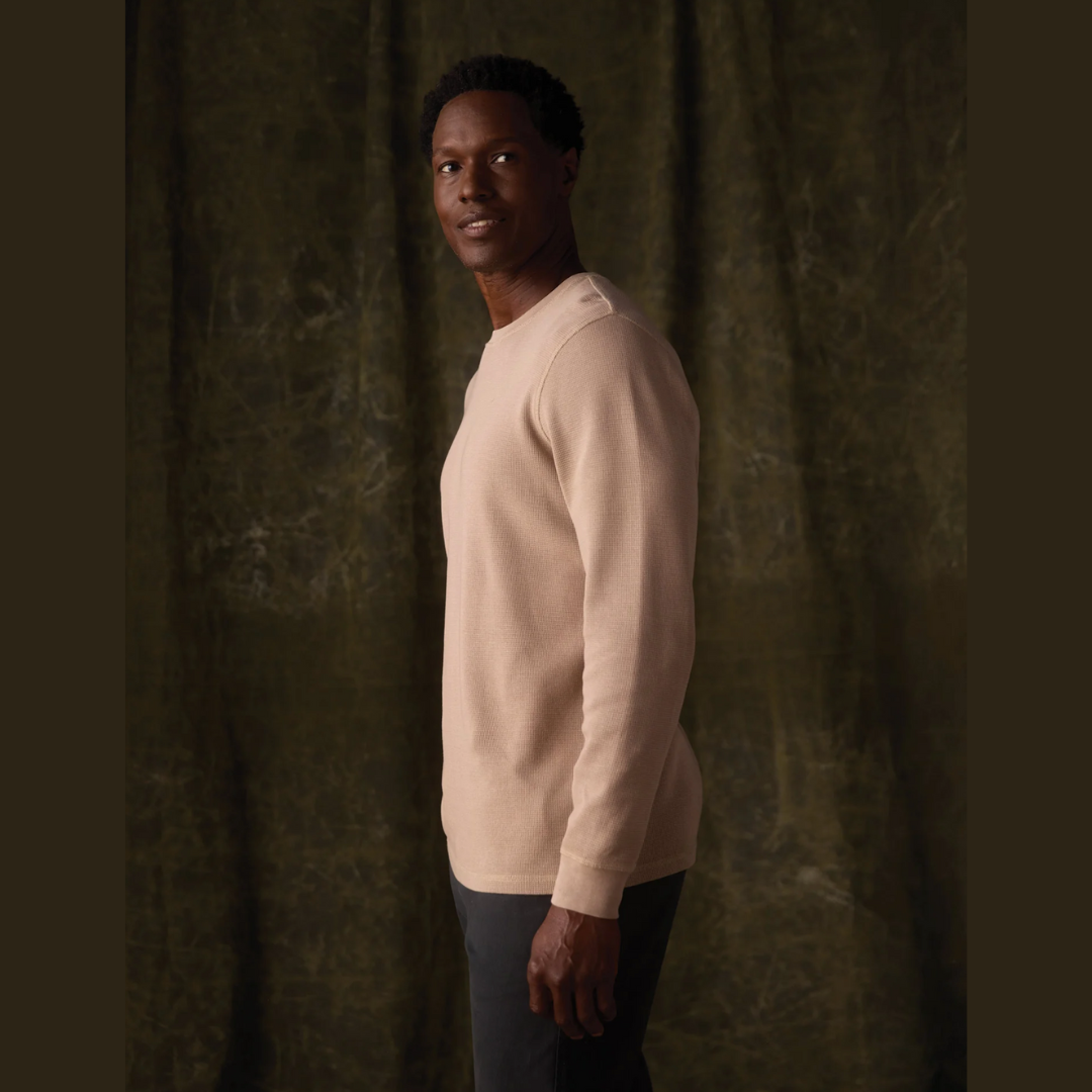 Vintage Thermal Crew in Mink