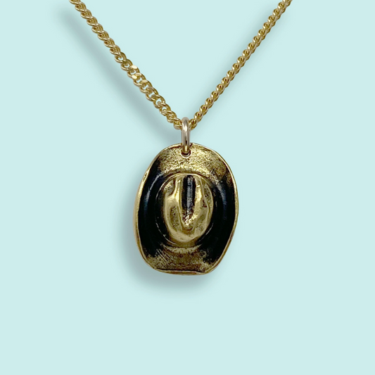 Cowgirl Hat Necklace
