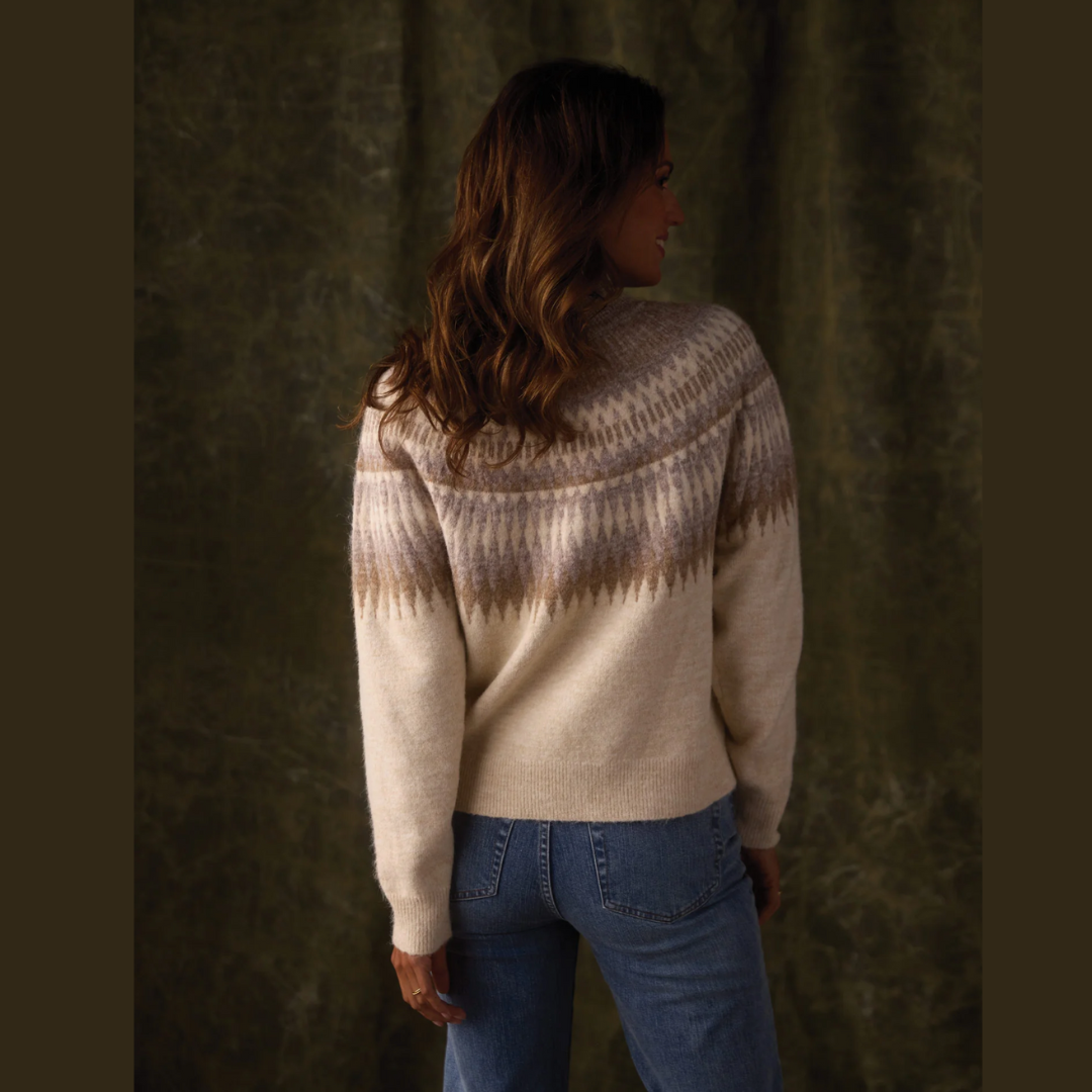 Nomad Fair Isle Sweater in Cream Multi