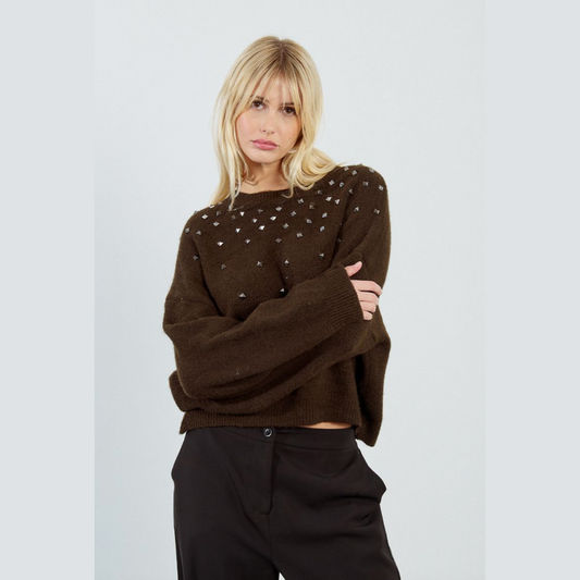Studded Gem Sweater