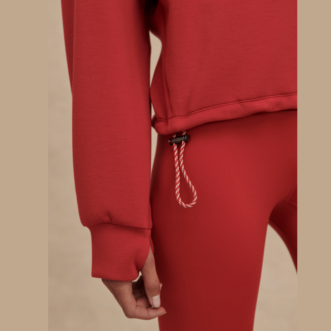 Sian Cropped Half Zip Midlayer