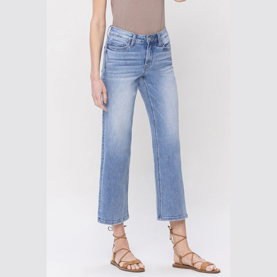 The Leann Mid-Rise Straight Relax Denim