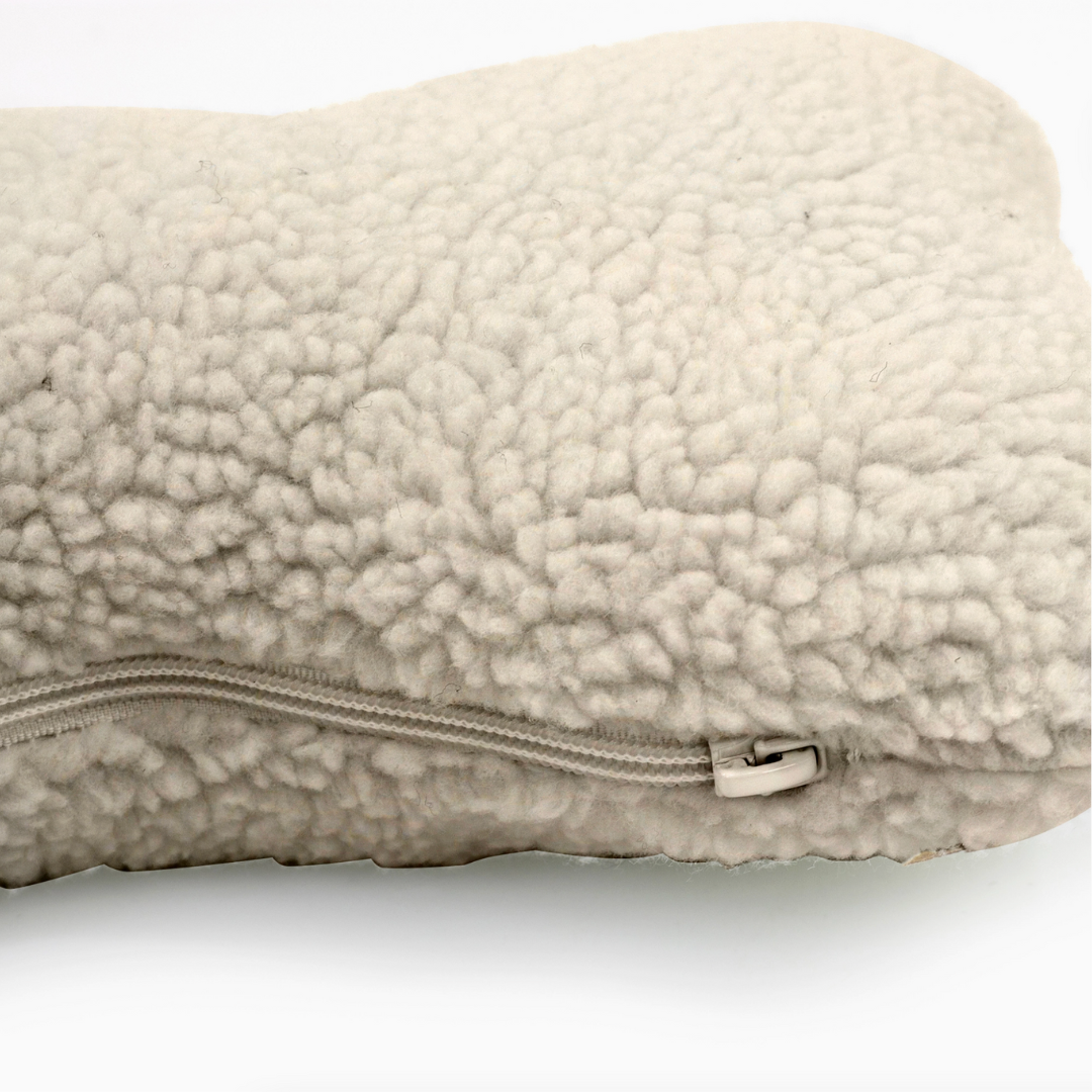 Plush Sherpa Bone Pillow Toy for Dogs