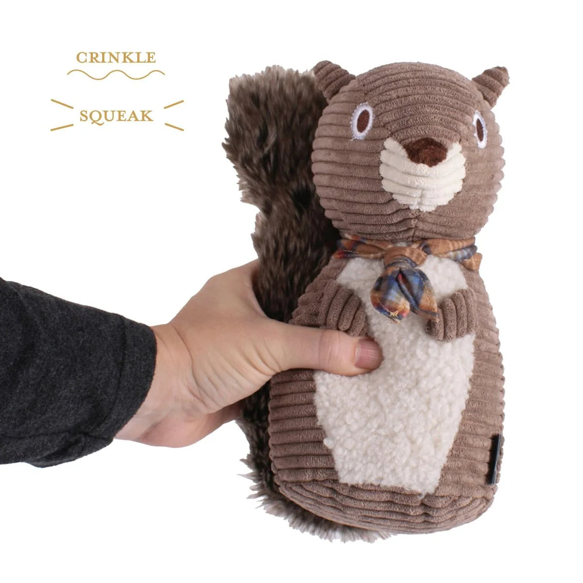 Pendleton Plush Squirrel Dog Toy