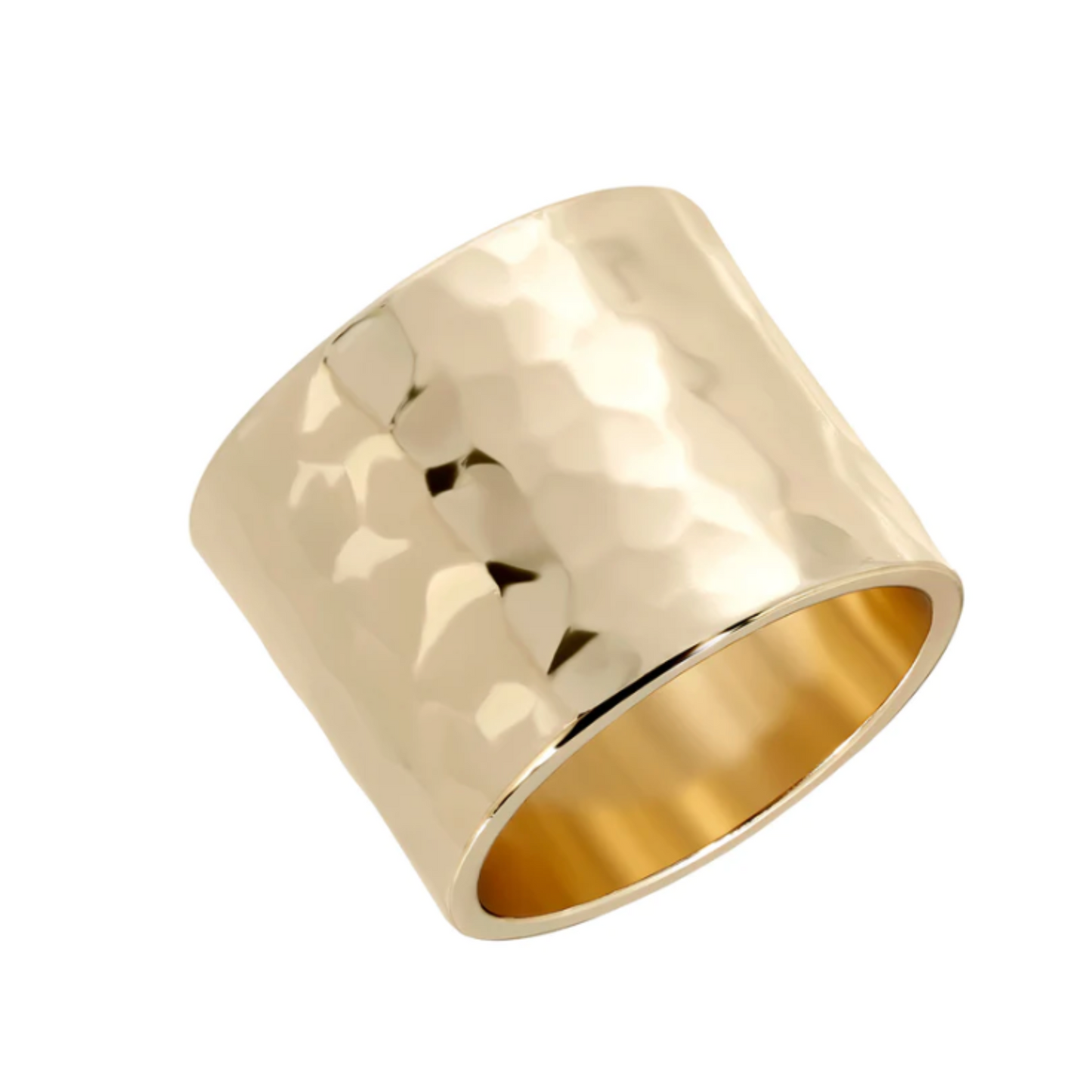 Hammered Cigar Band Ring
