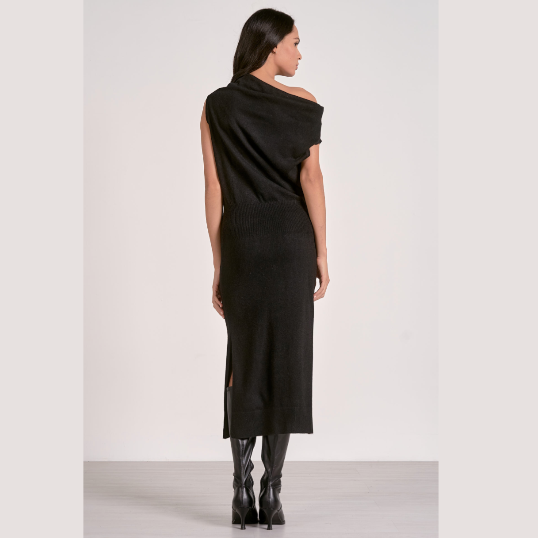 Angelina Off the Shoulder Sweater Dress