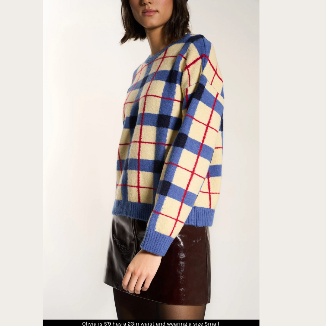 Melody Plaid Crewneck