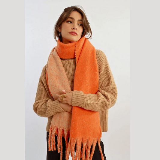 Orange Reversible Scarf
