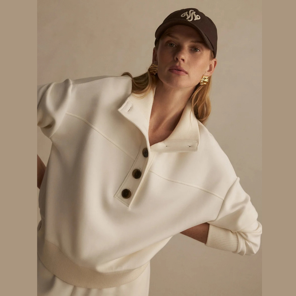 Bronya Button Placket Sweat