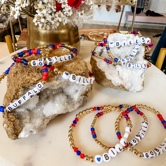 Buffalo Bills Beaded by Kaitlin Bracelets