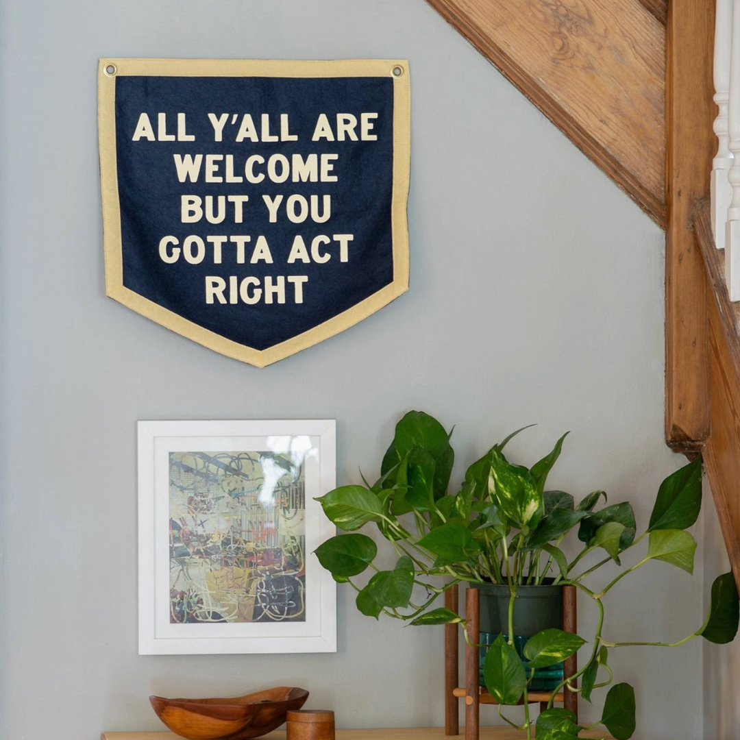 All Ya'll Are Welcome Camp Flag