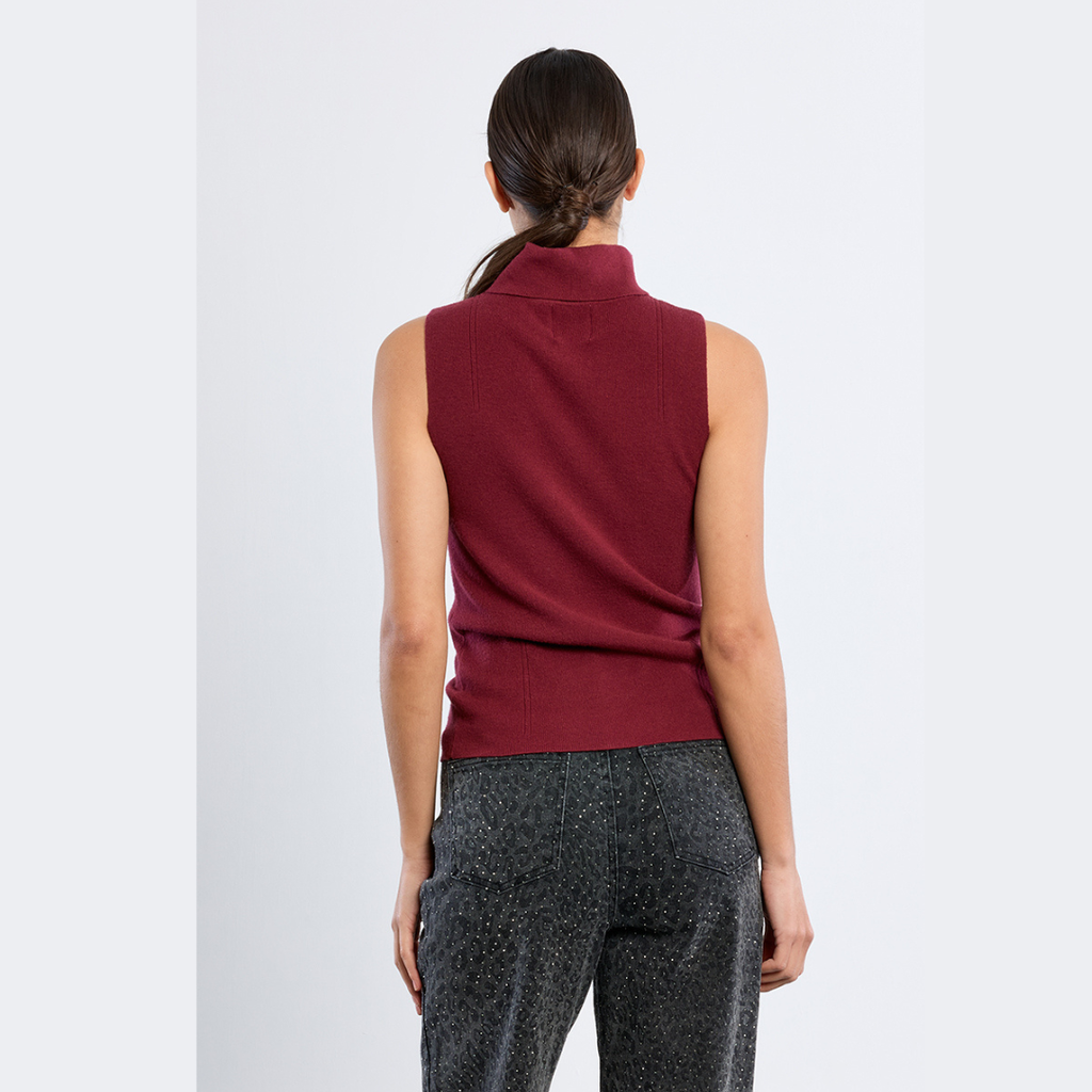 Fan Favorite Sleeveless Turtleneck
