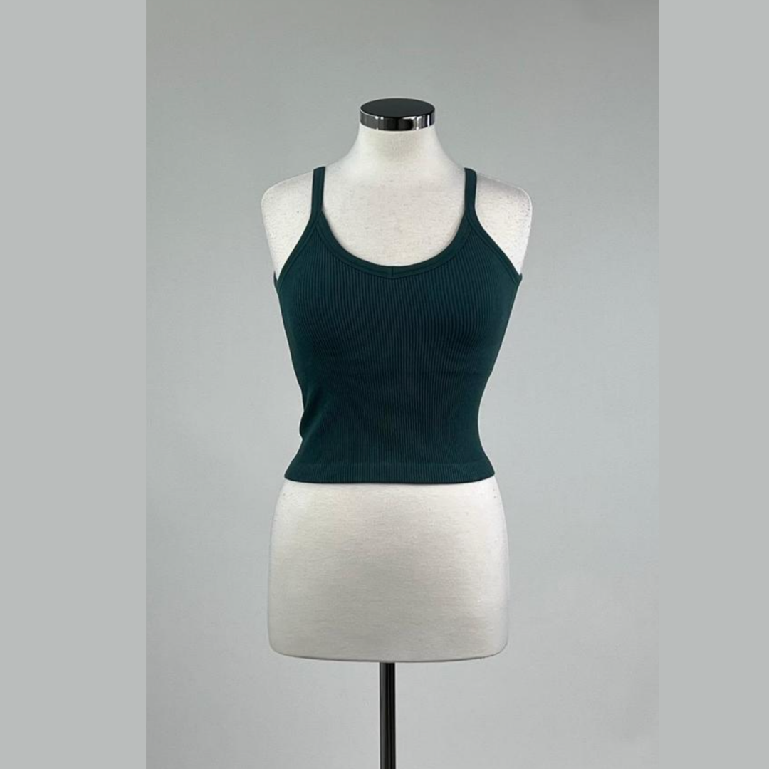 All-in-One Seamless Ribbed Tank