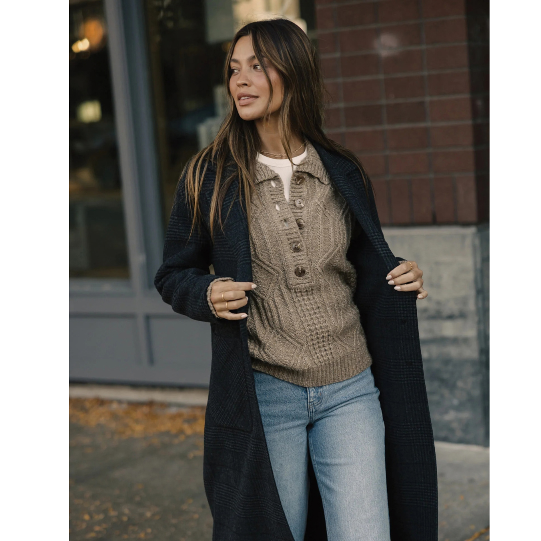Mabel Popover Sweater in Toasted Chestnut