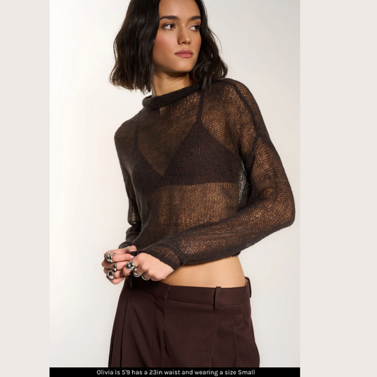 Lina Sheer Pullover