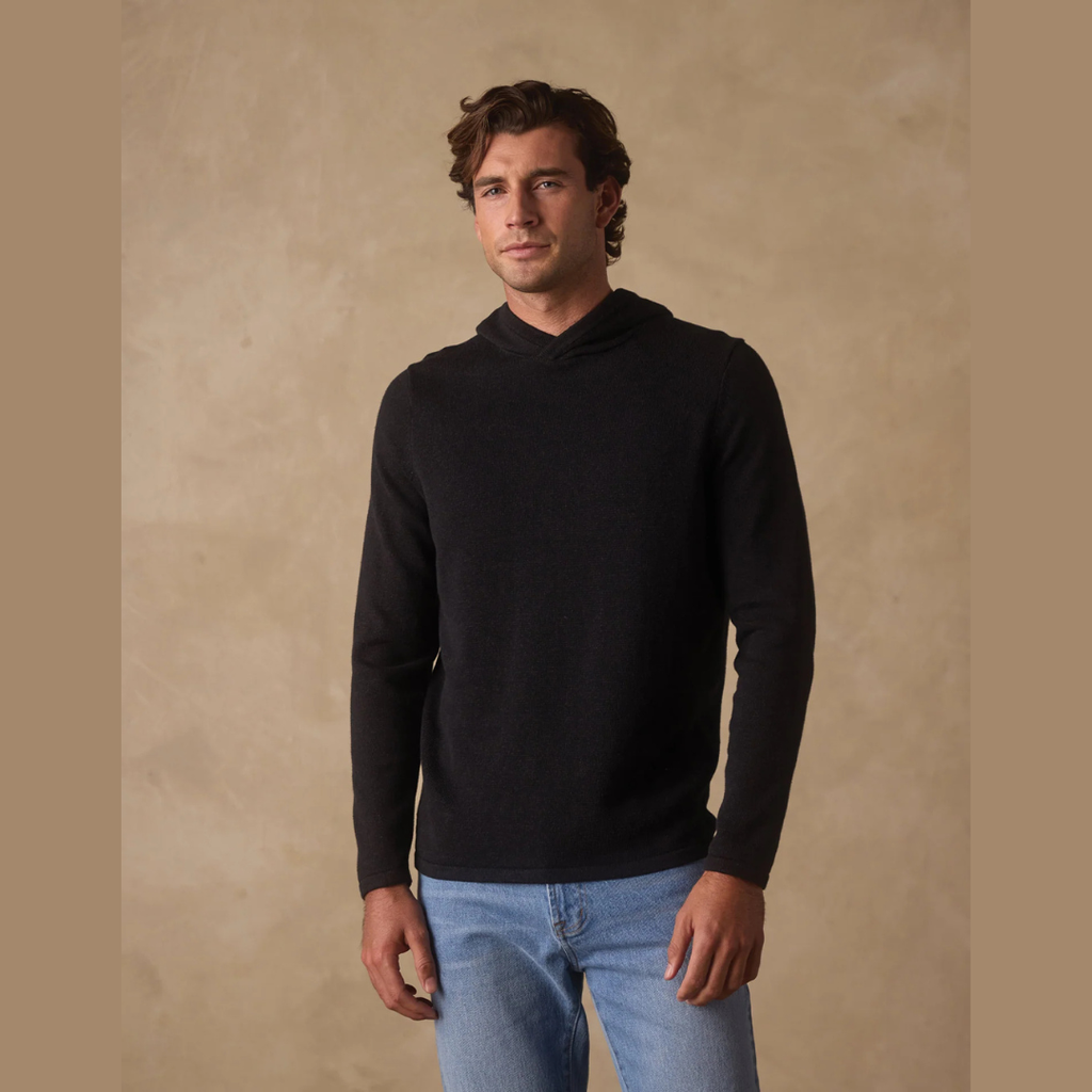 Jimmy Sweater Essential Hoodie in Black