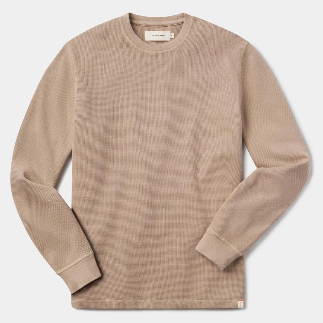 Vintage Thermal Crew in Mink