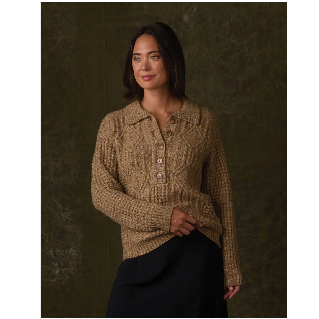 Mabel Popover Sweater in Toasted Chestnut