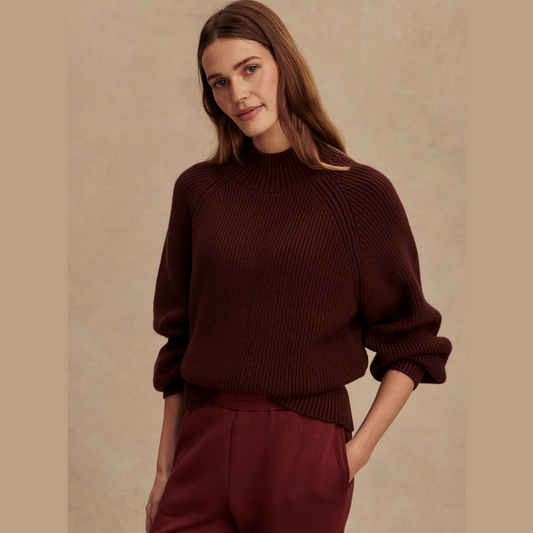 Martina High Neck Rib Knit