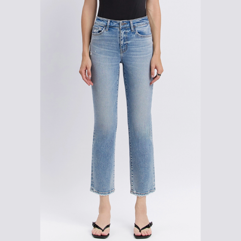 The Reg High Rise Straight Denim (28")