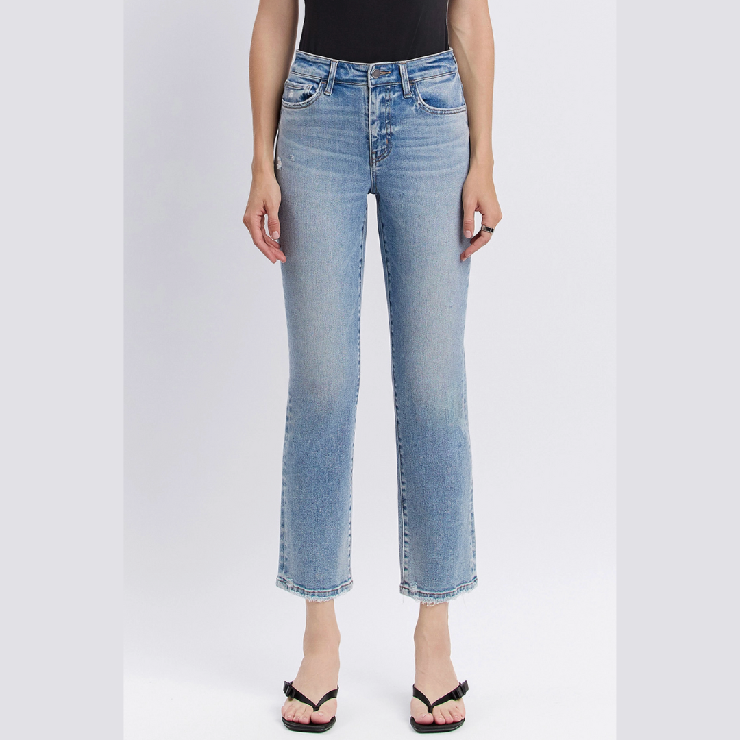 The Reg High Rise Straight Denim (28")