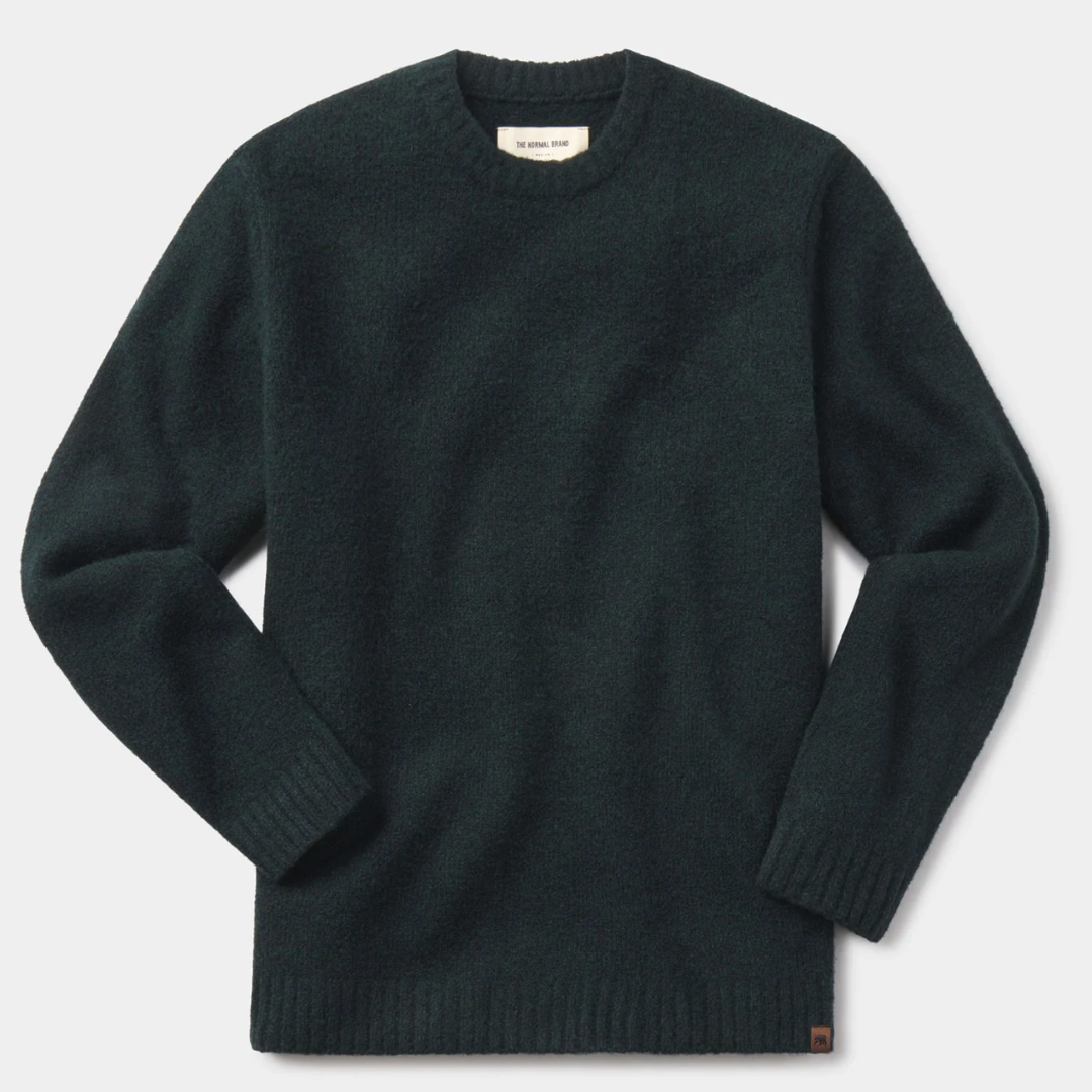 Homebound Crewneck Sweater in Dark Sea