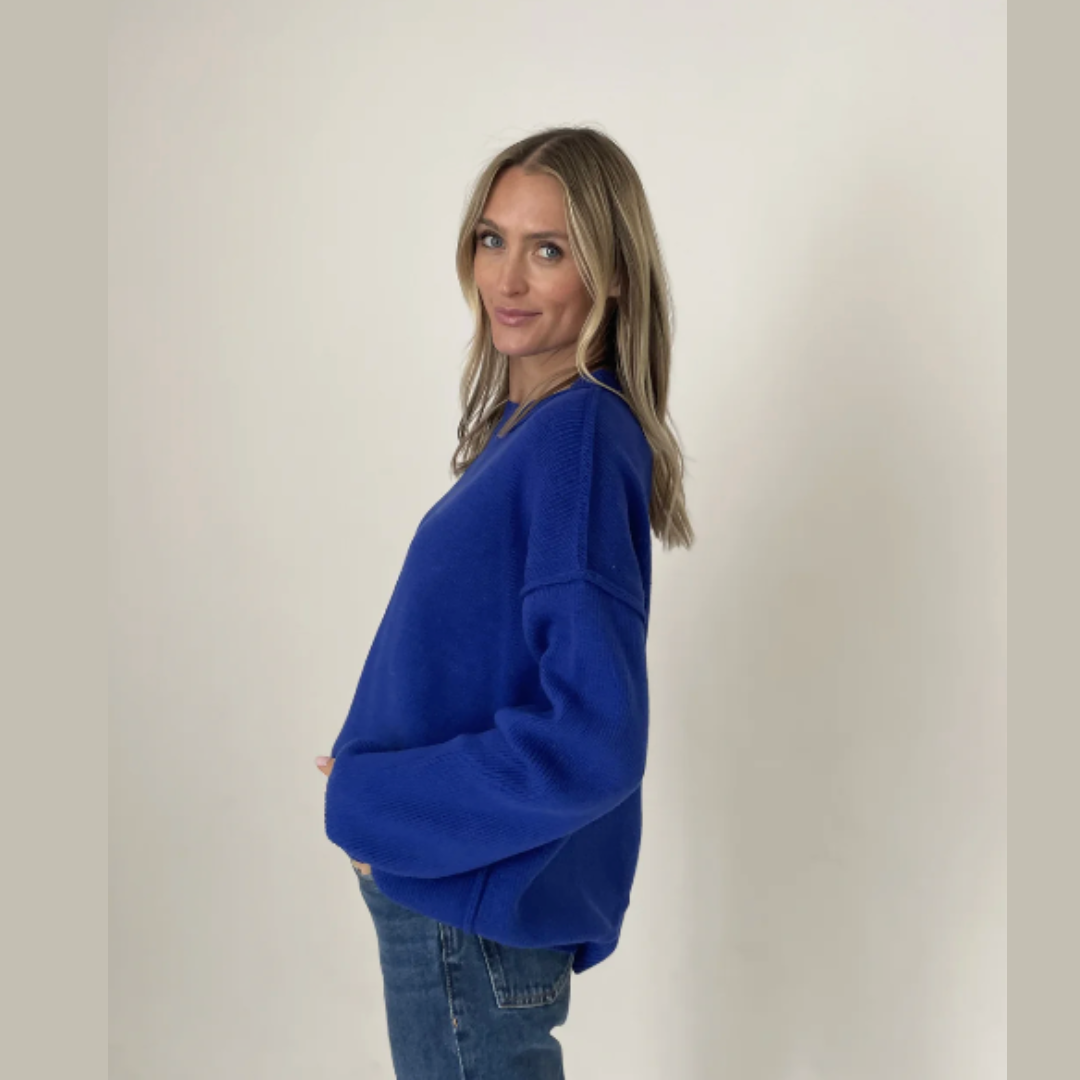 The Royal Exposed Hem Sweater