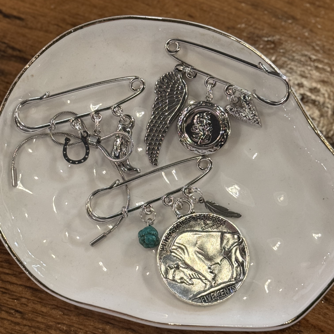 Safety Pin Charm Accessory