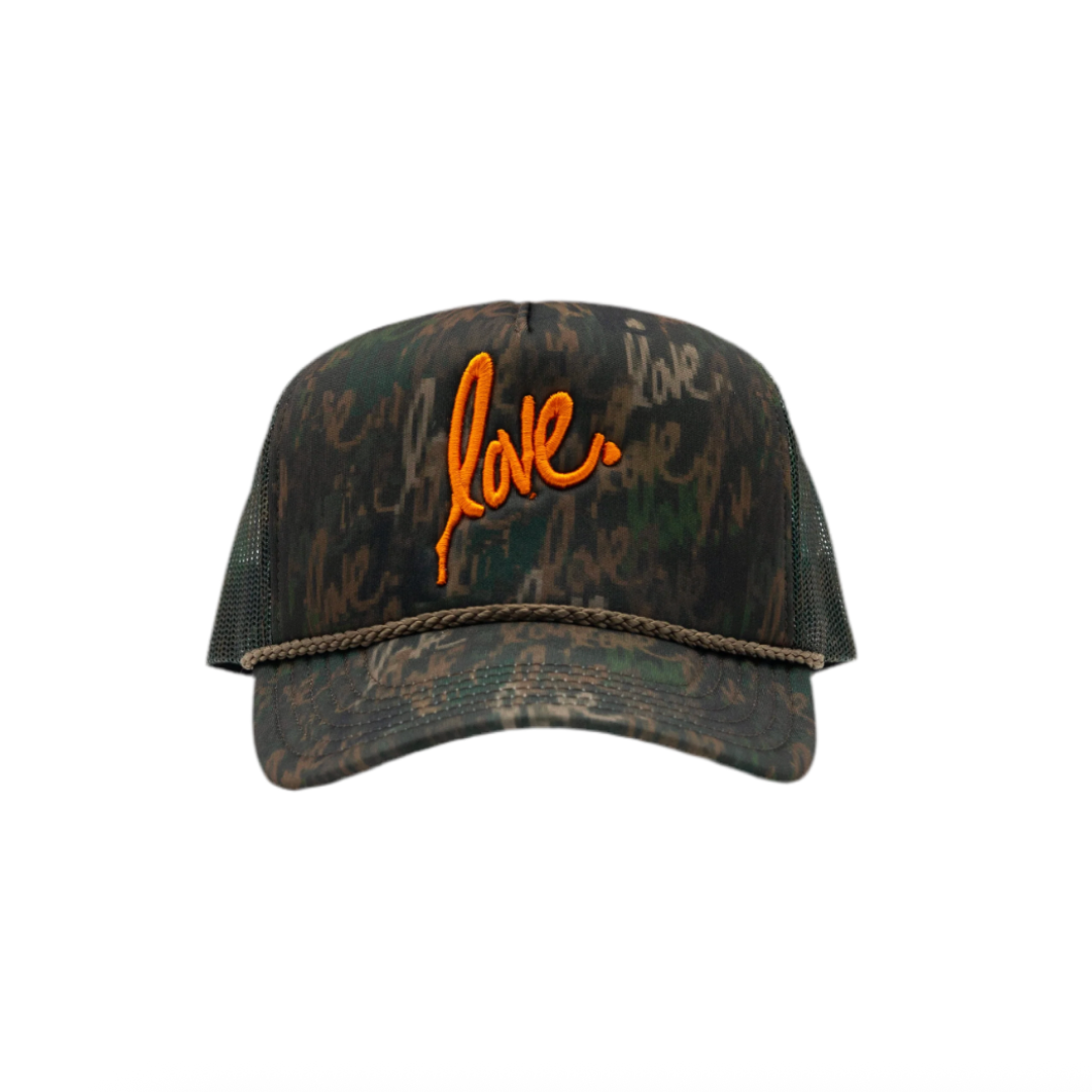 Love Camo Trucker Hat | Ruben Rojas