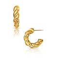 Saige Twist Mini Hoop Earring