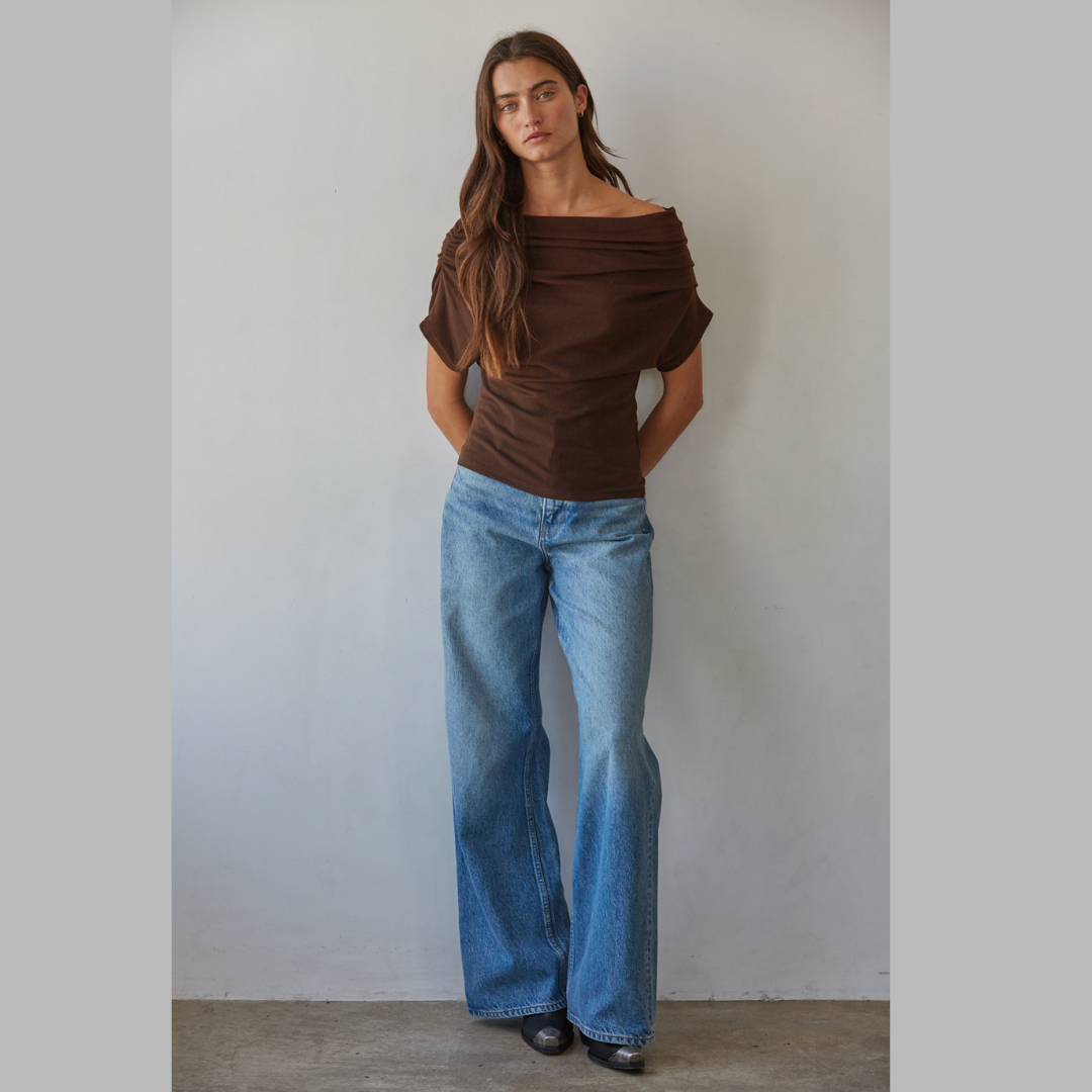 Off Shoulder Drape Top