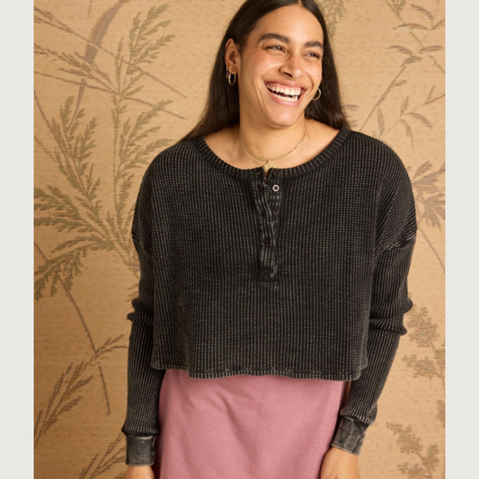 Cris Waffle Knit Top