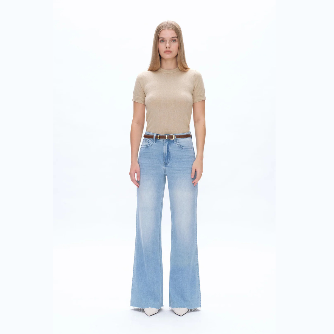 The Lyssa High Rise Wide Leg Comfort Denim