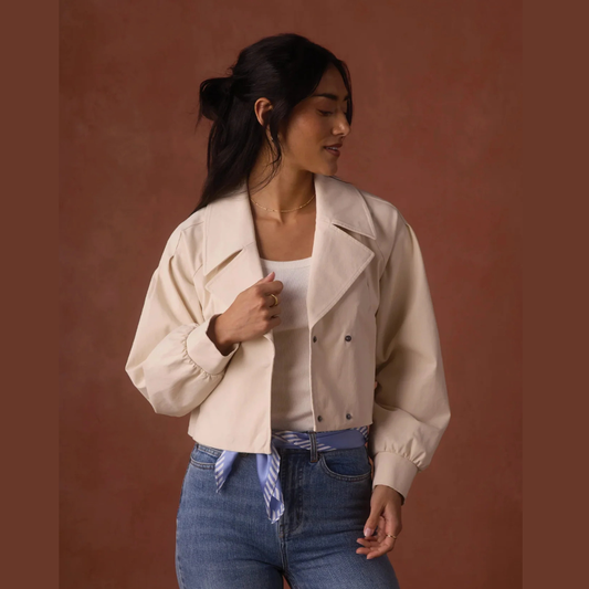 The Gia Lapel Cropped Jacket