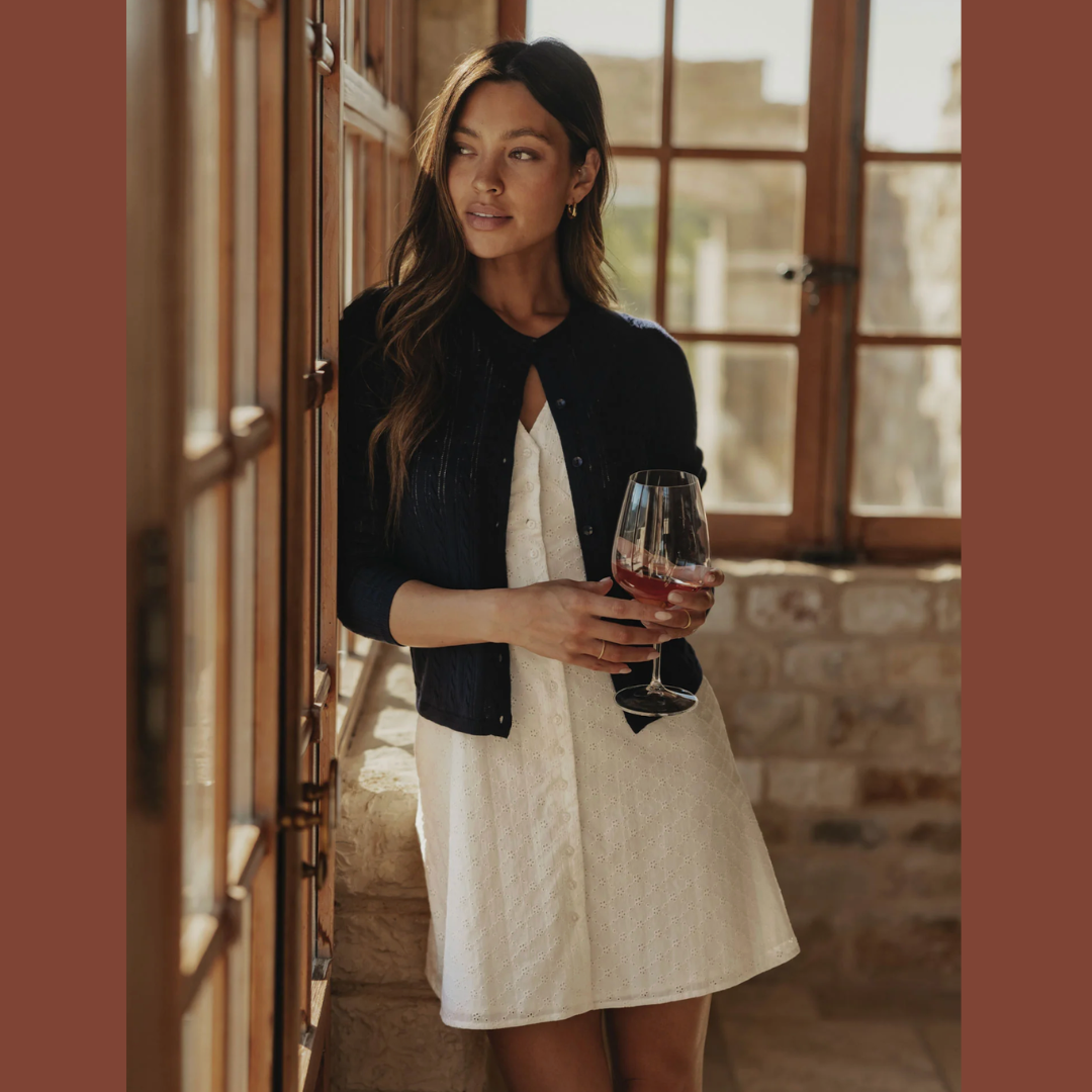 Eyelet Camille Dress